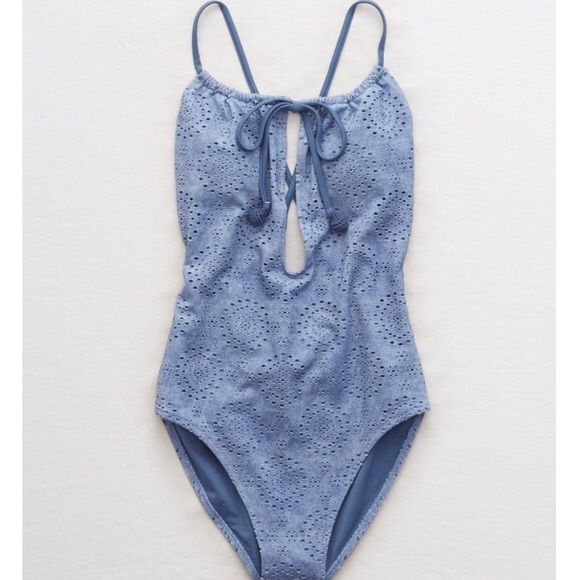 Eyelet one piece swimsuit Clearance